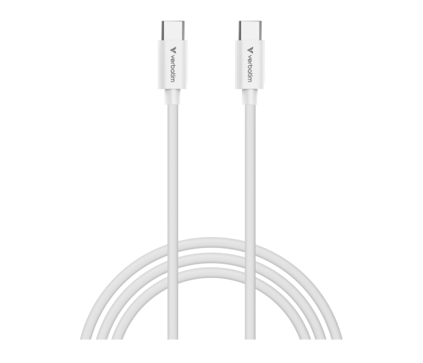 Verbatim Sync & Charge Cable USB-C to USB-C 100W 3m - White - 1607285 - zdjęcie